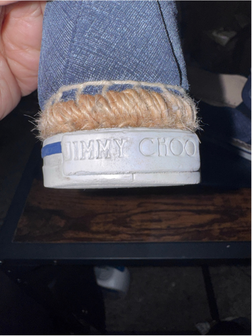 Jimmy Choo Dawn Denim Espadrilles - Picture 13 of 17